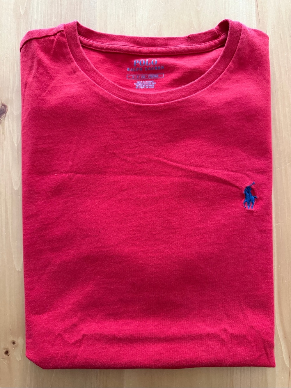 Polo Ralph Lauren Red Crewneck T-Shirt - Size Small